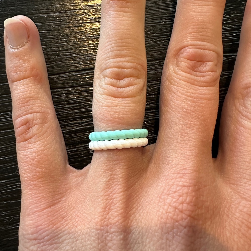 ENSO SILICONE RINGS - Stackable Braided *multiple sizes available*